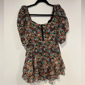 Collusion made in India‎ floral puff sleeve dress